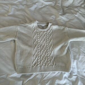 Carter's Cream Cable Knit Sweater